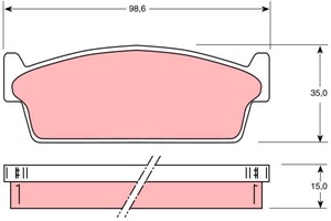 Bremseklosser sett, Bakaksel, NISSAN 200SX, 44060-44F85, 44060-55F85