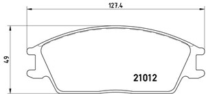 Bremseklosser sett, Framaksel, HONDA ACCORD II, ACCORD Hatchback II, HYUNDAI GETZ, PONY, PONY / EXCEL Sedan, S COUPE, STELLAR, 581011CA1