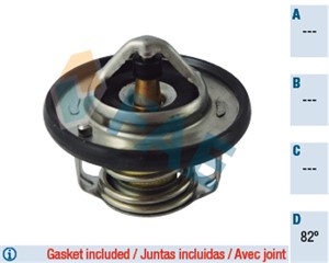 Termostat, kjølemiddel, HYUNDAI,KIA,NISSAN,RENAULT, 21200-ED000, 21200-ED000A, 25500 38400, 25500-2B000, 77 01 065 352, 77 01 068 770