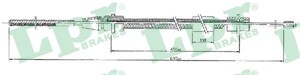 Kabel, parkeringsbremse, Bak, Venstre, PEUGEOT 406, 406 Break, 406 Coupé, 4745H3, 9616427180