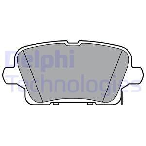 Bremseklosser sett, Bakaksel, OPEL,VAUXHALL, 13517694