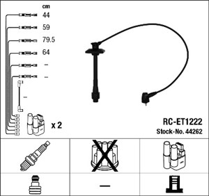 Tennledningssett, TOYOTA RAV 4 I, RAV 4 Cabrio I, 9091921591