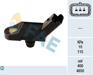 Sensor, sugerørtrykk, CITROËN,FIAT,LANCIA,PEUGEOT,RENAULT, 1920 AC, 1920.AC, 4574 03, 4574 05, 4574.03, 4574.05, 96 35 493 480, 96 39 41