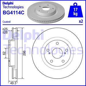 Bremseskive, Framaksel, TOYOTA, 4351206150, 43512-42050, 4351242090, 43512-42100, 4351252030, 43512-52040