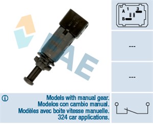 Bremselysbryter, DACIA,NISSAN,OPEL,RENAULT,RENAULT TRUCKS,VAUXHALL, 20424060, 25320-00QAB, 4414063, 4500684, 77 00 414 986, 7700414986,
