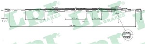 Kabel, parkeringsbremse, Bak, AUDI,SEAT,SKODA,VW, 1J0609721H