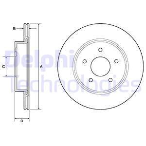 Bremseskive, Bakaksel, NISSAN LEAF, X-TRAIL, RENAULT KOLEOS II, 43206-4CE0A, D32064CE0A, D3206-4CE0A