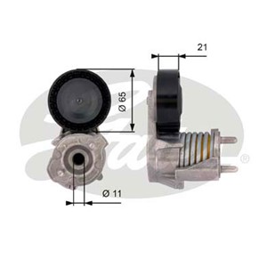 Strammerull, kilerem med ribber, FORD FOCUS II, KUGA I, VOLVO C30, C70 Cabriolet II, S40 II, V40 Halvkombi, V40 Skåp/halvkombi, V50, 154