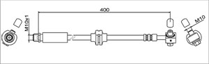 Bremseslange, Framaksel høyre, CHEVROLET,OPEL,VAUXHALL, 12774865, 13336917, 13399771, 39041648, 5 62 173, 5 62 494, 5 64 016, 562173, 56
