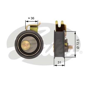 Strammerull, tannrem, SKODA OCTAVIA I, OCTAVIA Combi I, VW BORA I, GOLF IV, NEW BEETLE, 06B 109 243 A, 06B 109 243 D, 06B 109 243 F, 06B