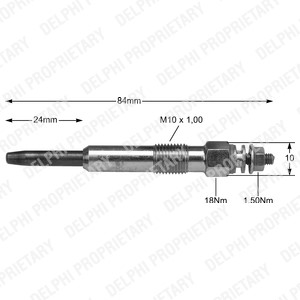 Glødeplugg, HONDA,LAND ROVER,MG,RENAULT,ROVER, 30862690, 7700 100 568, 7700 100 586, 7700 860 796, 7700 861 906, NCC100050, NCC100050L