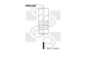 Utløpsventil, BMW 3 [E21, E30], 3 Cabriolet [E30], 3 Touring [E30], 5 [E12, E28, E34], 11341267688, 11341267722, 11341271273, 1134128064