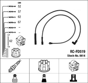 Tennledningssett, FORD SCORPIO I, SCORPIO Sedan I, SIERRA Halvkombi I, SIERRA Turnier