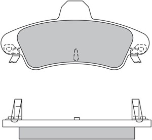 Bremseklosser sett, Bakaksel, FORD,FORD USA, 1129885, 1204850, XS7J2M008AA