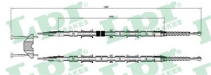 Kabel, parkeringsbremse, Bak, Høyre, Venstre, CHEVROLET ASTRA Halvkombi, ASTRA Sedan, OPEL ZAFIRA A Minibus, minivan, VAUXHALL ZAFIRA A