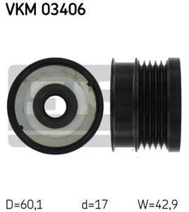 Frihjul, dynamo, OPEL SIGNUM Halvkombi, VECTRA C, VECTRA C GTS, VECTRA C Kombi, SAAB 9-3, 9-3 Cabriolet, VAUXHALL SIGNUM, VECTRA Mk II,