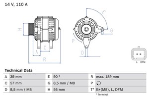 Dynamo, DACIA,NISSAN,RENAULT, 77 01 478 093, 82 00 386 806, 82 00 667 608