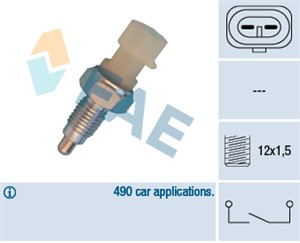Bryter, ryggelys, ALFA ROMEO,CHEVROLET,DAEWOO,FIAT,LANCIA,MG,MINI,OPEL,PORSCHE,ROVER,SAAB,SUZUKI,VAUXHALL, 1239271, 1864 384, 23 117 527