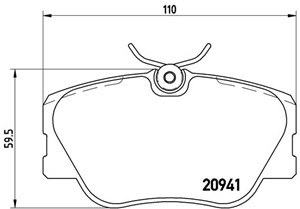 Bremseklosser sett, Framaksel, MERCEDES-BENZ, 0004200720, 0004209920, 00042099200005, 0014200720, 0014201220, 001420122005, 0024202320,