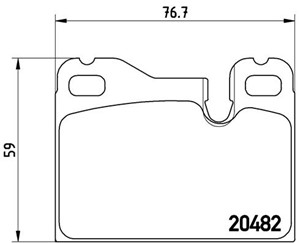 Bremseklosser sett, PORSCHE 924, 928, 944, 477698151A, 477698151B, 477698157, 92835195200, 92835293416, 92835295100, 92835295101, 928352