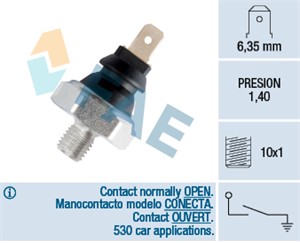 Oljetrykkbryter, AUDI,FORD,MERCEDES-BENZ,SEAT,SKODA,VW, 013 542 05 17, 068 919 081 D, 068 919 081, 1008803, 11 12 1 276 000, 11 12 1 278