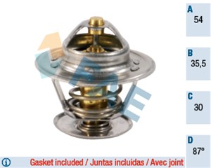 Termostat, kjølemiddel, AUDI,FORD,SEAT,SKODA,VW, 030 121 113 B, 032 121 113, 056 121 113 D, 056 121 113, 068 121 113 B, 068 121 113 H, 0