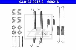 Tilbehørsett, bremsesko, Bakaksel, ALFA ROMEO,CITROËN,FIAT,OPEL,PEUGEOT,RENAULT,VAUXHALL, 77 01 204 635