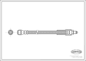 Bremseslange, Bakaksel, MERCEDES-BENZ VIANO [W639], VITO / MIXTO Skåp [W639], VITO Buss [W639], 6394280435, 6394280935