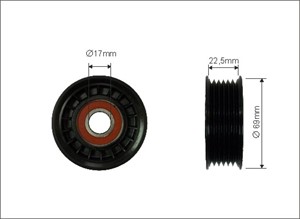 Strammerull, kilerem med ribber, MAZDA 3, 3 Sedan, 5, L37215980, L372-15-980, L37215980A, L372-15-980A, L37215980B, L372-15-980B, L37215