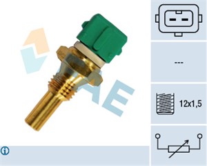 Sensor, kjølemiddeltemperatur, CITROËN,FIAT,LANCIA,PEUGEOT, 1920 Q2, 1920.Q2, 96 164 556, 96.164.556, 9616455680, 987 612 676 01
