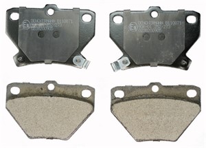 Bremseklosser sett, Bakaksel, TOYOTA, 04466 20090, 04466 52010, 04466 52020, 04466 52030, 04466 52040, 04466 52050, 04466 52060, 0446620