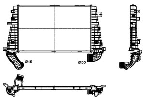 Ladeluftkjøler, OPEL,VAUXHALL, 13231458, 6302082