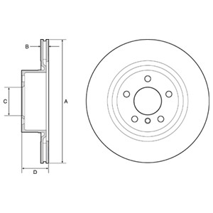 Bremseskive, Bakaksel, Høyre, Venstre, BMW X3 [F25], X4 [F26], 3420 6790 362, 3420 6868 936, 34206886482