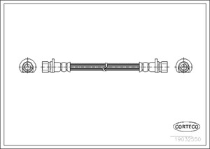 Bremseslange, Bakaksel, HONDA HR-V, 01466S2H000
