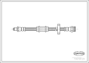 Bremseslange, Framaksel, FIAT UNO, 7563851, 7577466, 7577467, 7629987, 7706229
