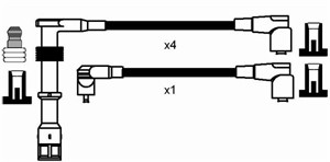 Tennledningssett, AUDI 80 B3 Sedan, COUPE B3, 053 905 481 C, N 102 383 01