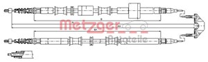 Kabel, parkeringsbremse, Bak, Høyre, Venstre, OPEL MERIVA A Minibus, minivan, 522012, 93318894