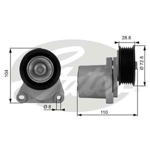 Strammerull, kilerem med ribber, FORD TRANSIT Flak/chassi, TRANSIT Skåp, 1127103, 1306666, 1371224, 1S7Q6A228AC, 1S7Q6A228AD, 1S7Q6A228A