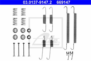 Tilbehørsett, bremsesko, Bakaksel, BMW 3 [E36], 3 Compact [E36], 3 Coupé [E36], 34 21 1 160 505, 34 21 9 067 128