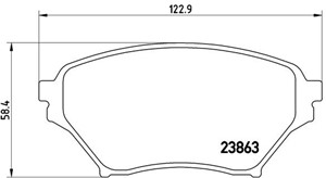 Bremseklosser sett, Framaksel, MAZDA MX-5 II, N0Y73328Z, N0Y93323Z, NCY33323Z, NCY33328Z
