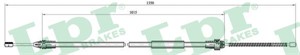 Kabel, parkeringsbremse, Bak, Venstre, RENAULT CLIO II, CLIO Skåp/halvkombi II, 8200087982