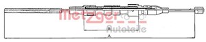 Kabel, parkeringsbremse, Foran, VW DERBY, POLO Classic, POLO II, POLO Coupé, 867 609 721