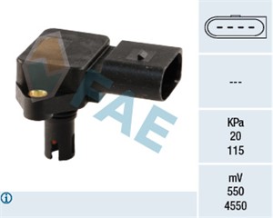 Sensor, sugerørtrykk, AUDI,SEAT,SKODA,VW, 027 998 041 1, 036 906 051 D, 036 906 051, 036 998 041 1