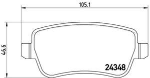 Bremseklosser sett, FIAT CROMA, CROMA Skåp / kombi, 71772219, 77363607, 77364168