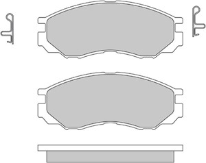 Bremseklosser sett, Framaksel, CHRYSLER,HONDA,HYUNDAI,MITSUBISHI,PROTON, MB389538, MB389541, MB699174, MB699266, MB699702, MB858375, MB8