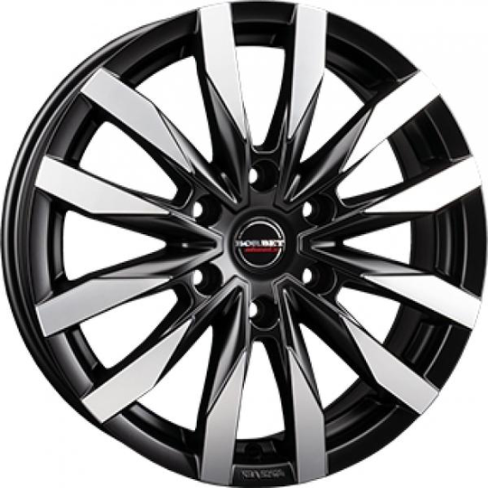 Borbet Cw6 Dull Black Polished 6,5/16 6/130 ET54 B84.1