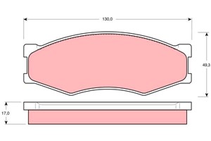 Bremseklosser sett, Framaksel, INFINITI,LDV,NISSAN, 06905-2940-, 41060-01W26, 41060-09W26, 41060-09W92, 41060-09W93, 41060-11P85, 41060-