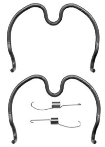 Tilbehørsett, bremsesko, Bak, Bakaksel, OPEL AGILA, VAUXHALL AGILA Mk I, 16008370, 92608370