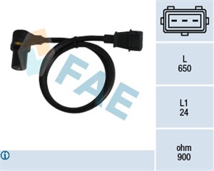 Turtallssensor, motormanagement, FIAT TEMPRA, TEMPRA S.W., TIPO, UNO, LANCIA DEDRA, DEDRA SW, DELTA II, 1811, 7756924, 7799032, 77990320