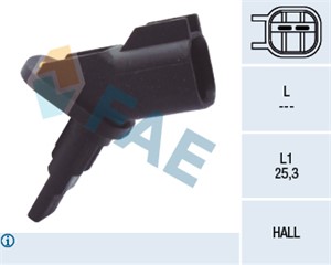 Sensor, hjulturtall, bakaksel begge sider, framaksel, Høyre eller venstre, FORD,JAGUAR, 1115018, 1146400, 1386268, 1S7T-2B372-AB, 1S7T-2